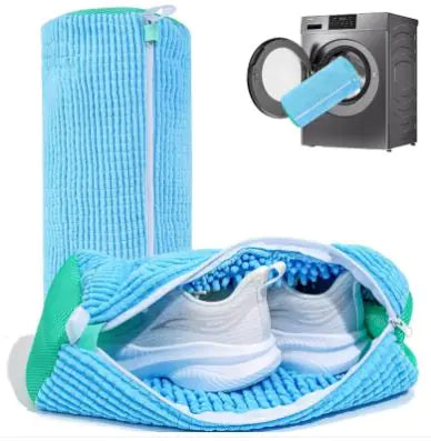 Premium Reusable Shoe Wash Bag for Washing Machine – Zippered Sneaker & Tennis Shoe Laundry Protector (39x19CM)